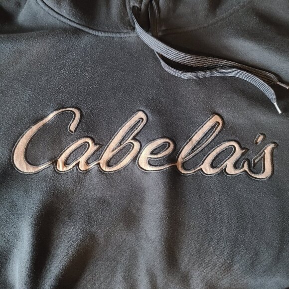CABELA'S 3XL REG-3TG REG-BLACK LOGO FONT-CAMO HOOD LINING- RUGGED OUTDOOR STYLE - Picture 2 of 12